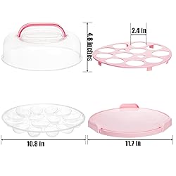Coloch Cake Carrier with Lid and Handle, 3 in 1