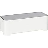 E-BOX – Power Cable Box for Desk & TV & Computer | Cable Management | Hide All Electric Wires & Power Strips | High Quality Scratch Resistant Organizer to Cover Cords in Style!