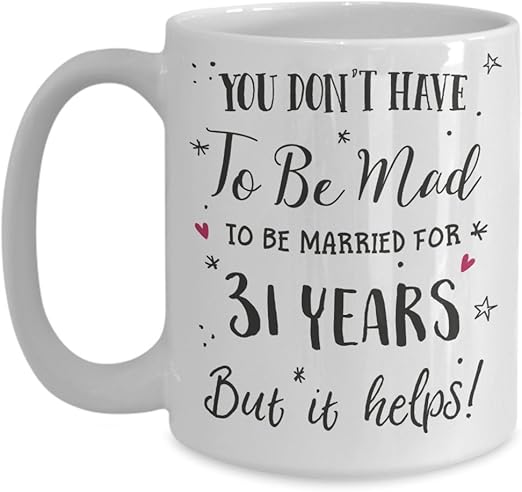 31st anniversary gift for husband