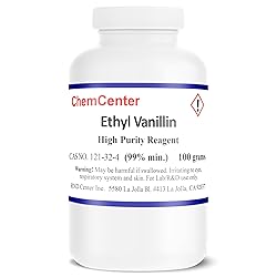 Ethyl Vanillin, Powder, 99% Minimum, 100 Grams