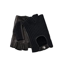 Hanotolo Fingerless Driving Gloves for Men– Soft
