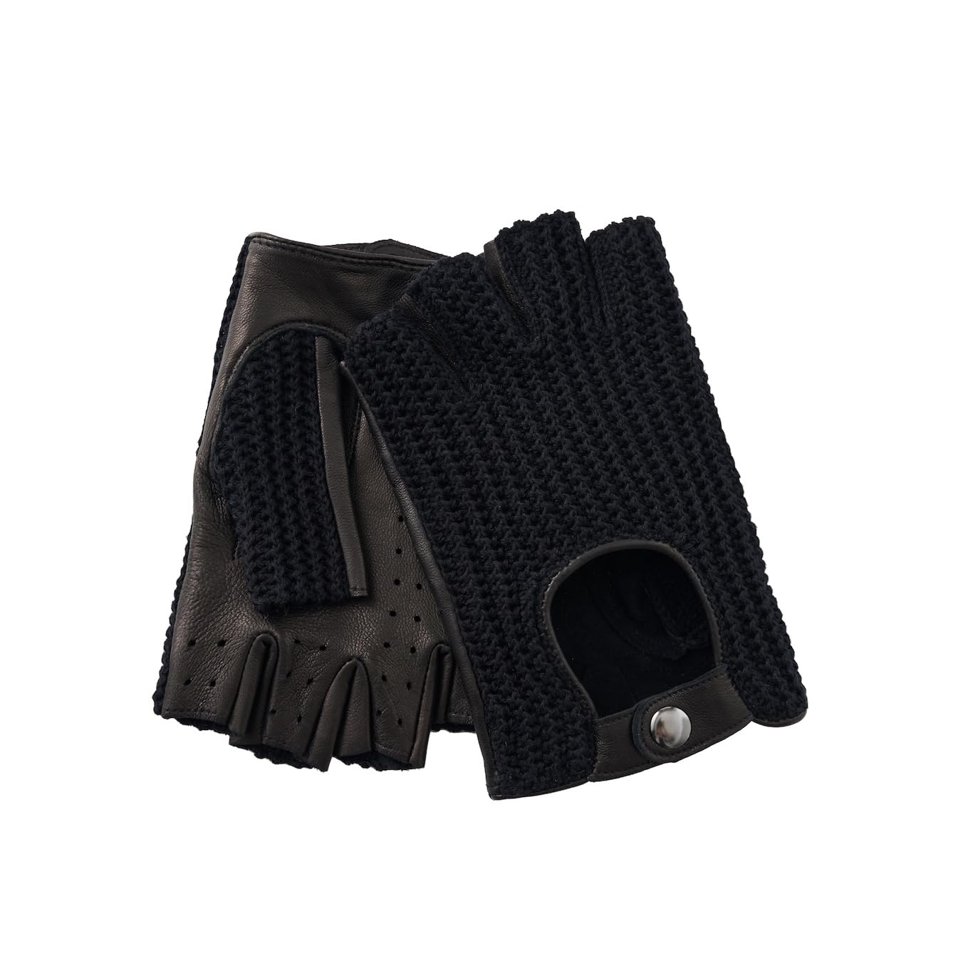 Hanotolo Fingerless Driving Gloves for Men– Soft
