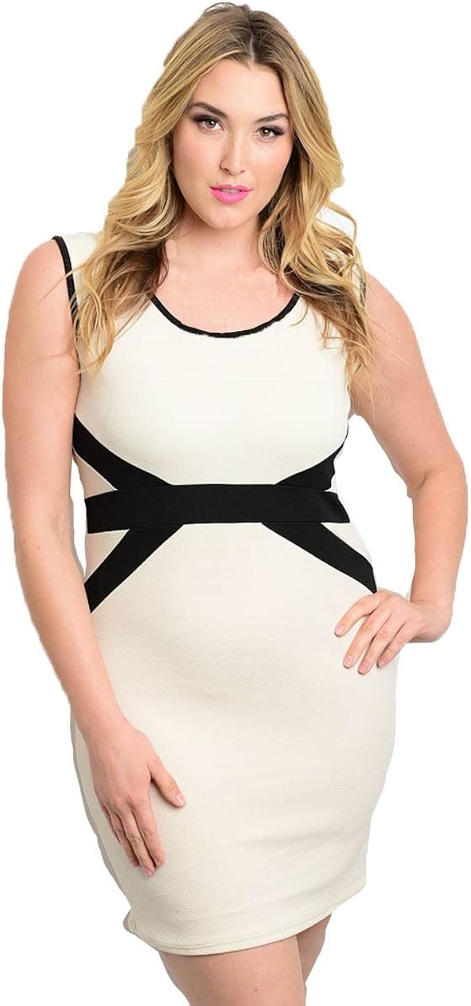 cream color plus size dresses