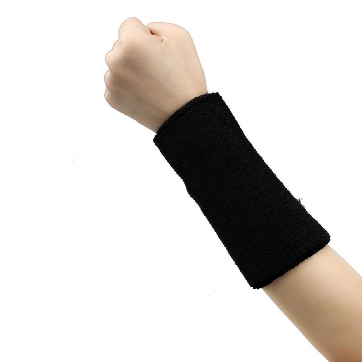 Malloom® Sweat Band Sweatband Wristband Arm Band (Black) Amazon.co.uk