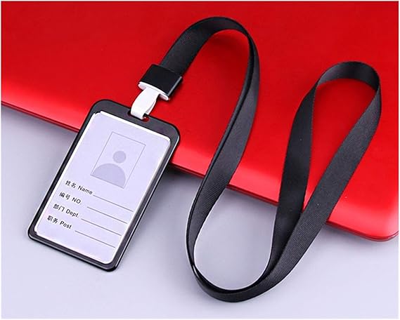 Id Badge Holder Men Women Business Bank Credit Card Holder Name ID Card Cover Work Card Holders ...