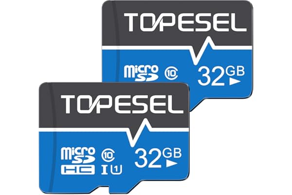 TOPESEL 32GB(The Actual Usable Capacity is 28.8GB) Micro SD Card 2 Pack Memory Cards MicroSDHC UHS-I TF Card Class 10(32GB 2Pack)