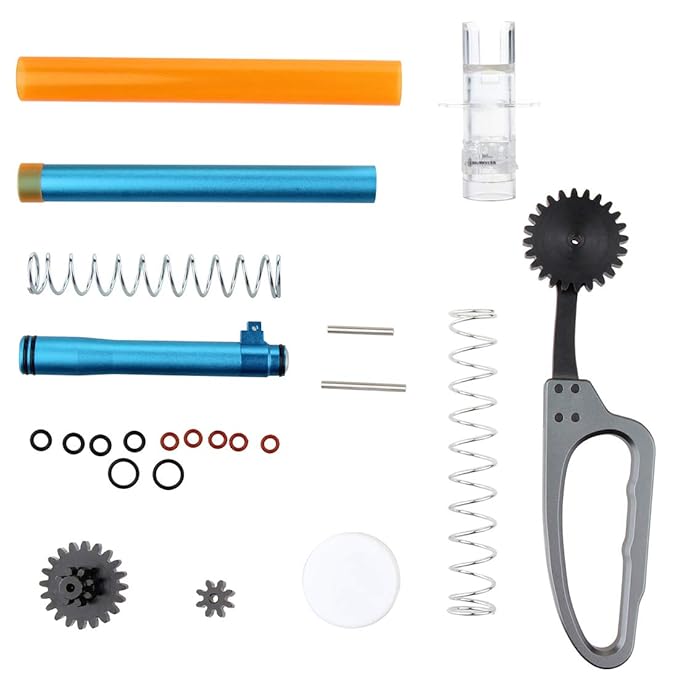 DUS Worker Kurze Pfeile Kit + Metall Gear und Pull Rod Zubehör Sets für Nerf Zombie Strike SlingFire Blaster