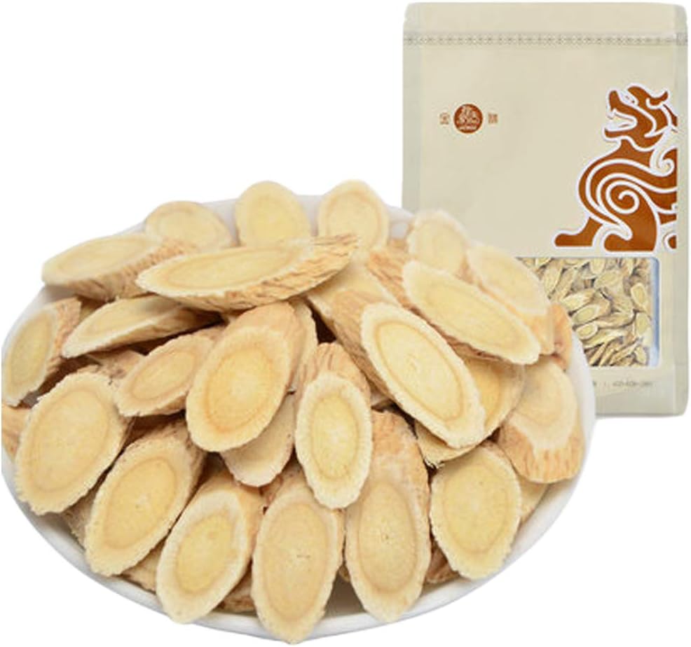 OUYANGHENGZHI Gansu Natural Dried Radix Astragali Pieces Huang Qi Pian 黄芪片 500g/17.6oz