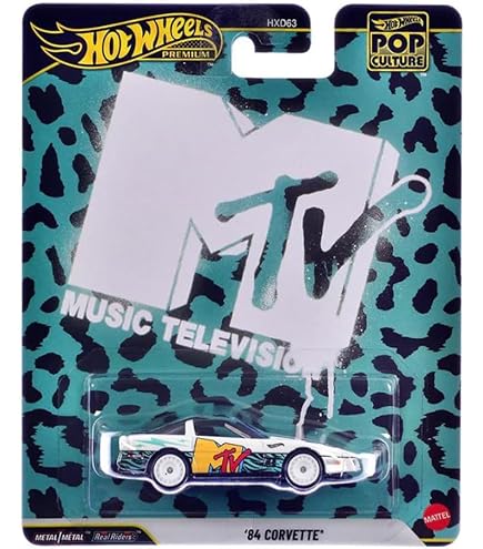 Amazon.com: Hot Wheels MTV Premium Pop Culture '84 Corvette Die