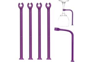 YouU Tether Silicone Dishwasher Attachment Silicone Stemware Saver Flexible Stemware Holder Dishwasher Wine Glass Protector (