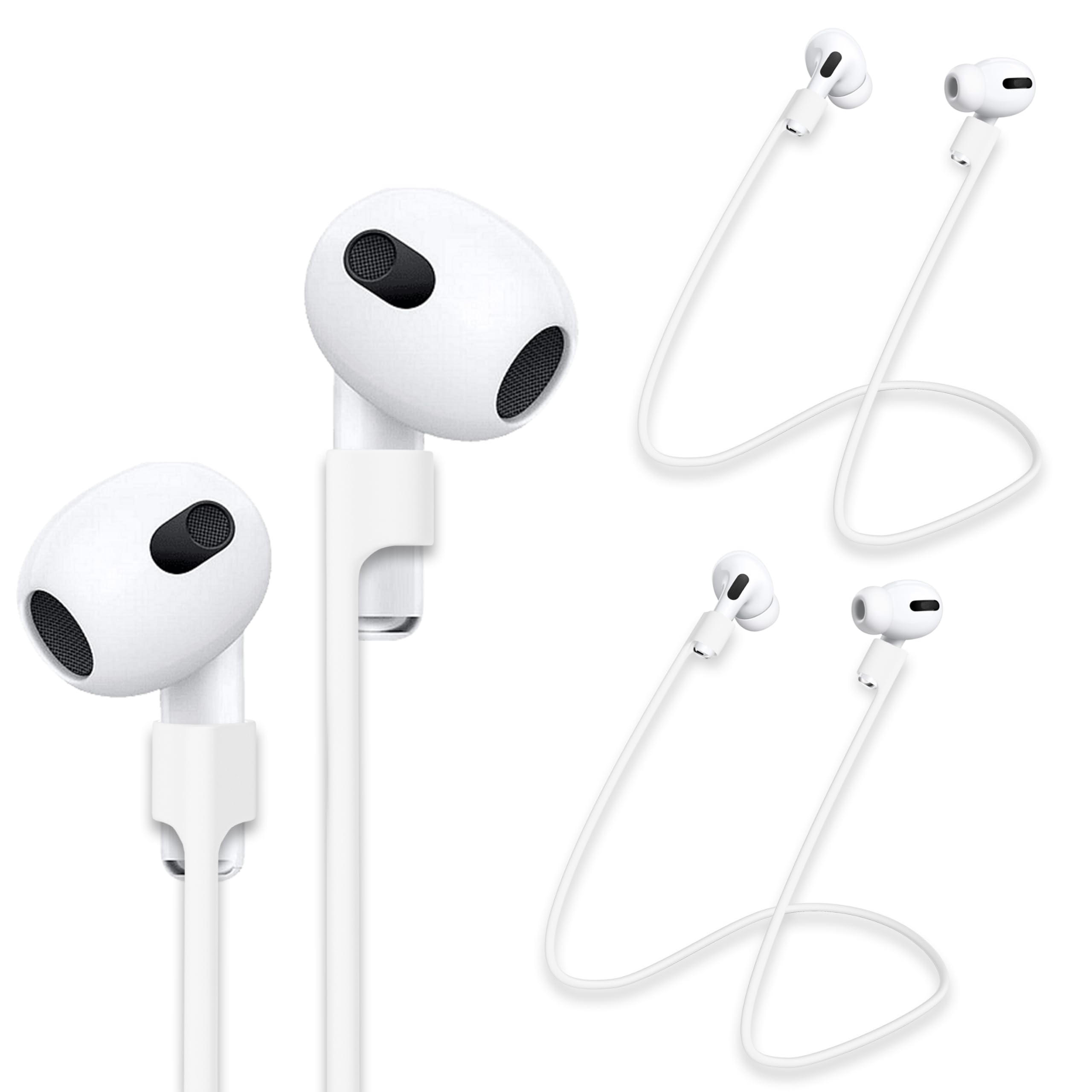 rootful. ® 2 x AirPods Strap [Reliable] Holder for Sports, Travel and Much More - AirPods Accessories - AirPods Straps Made of Soft Silicone Compatible with AirPods 1, 2, 3, AirPods Pro 1.2