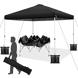 WEIZE 10x10 pop up Canopy Tent, One-Button Push