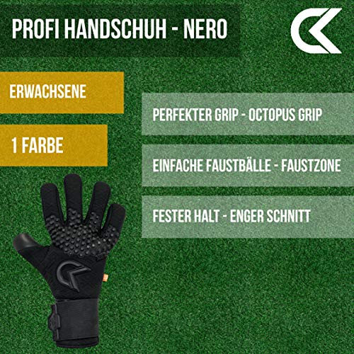 CATCH-KEEP-Nero-Deep-Dark-Guantes-de-portero-profesionales-para-adultos-con-agarre-interno-extremadamente-fuerte-y-corte-perfecto-palma-de-neopreno-para-maxima-seguridad