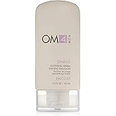 Organic Male OM4 Shave: Soothing Herbal Shaving Emulsion - Mens Grooming Preshave Oil, Shave Cream, Hydrating Mask all-in-one