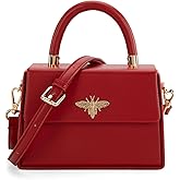Milan Chiva Small Top Handle Purses for Women Mini Satchel Crossbody Bag Elegant Square Bag