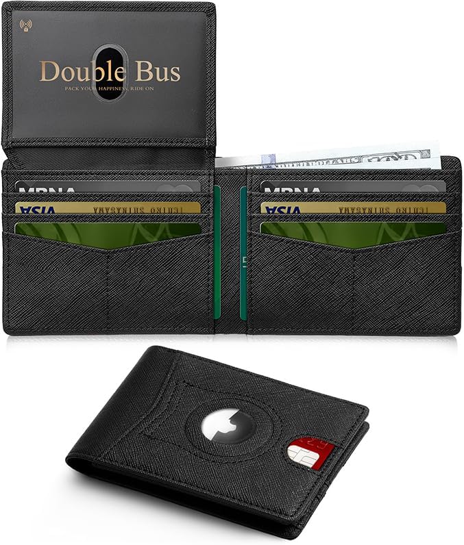 Amazon.com: RUNBOX Wallet for Men -Slim RFID Leather Mens Bifold