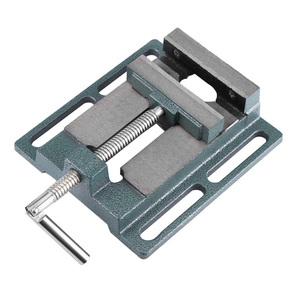 Photo 1 of Drill Press Vise, 4" Heavy Duty Cast Iron Opening Size Milling Vice Holder Bench Clamp Woodworking Clamping Vise Machine Bench Top Mount