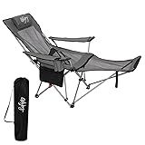 #WEJOY 2-in-1 Reclining Camping Chair with Footrest