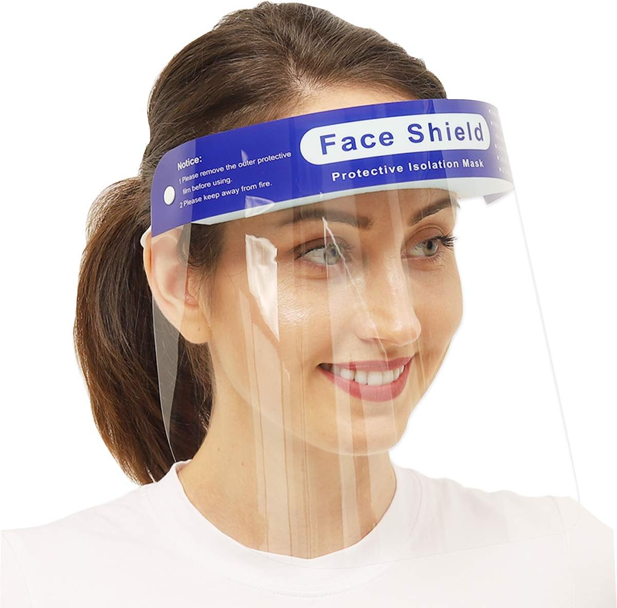 Surcom 4PCS Reusable Face Shield Safety $8.49 Coupon