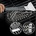 RVZHI Grill Brush with Integrated Cleaning Scraper,18 Inches 3 in 1 BBQ Grill Brush, Durable & Effective, Barbecue Grill Cleaning Brush Kit 360°Rotation Clean Safe & Perfect Barbecue Tool