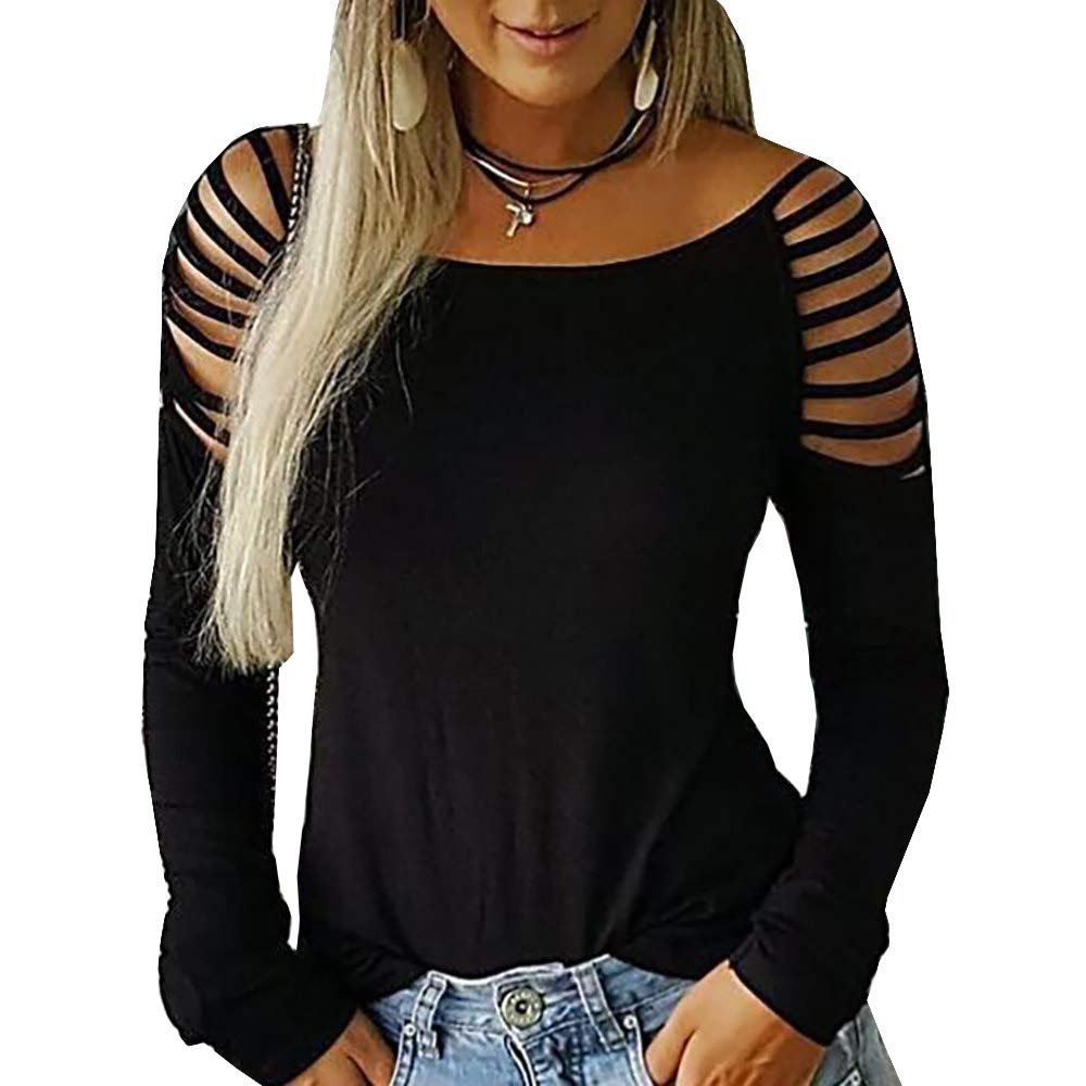 Best Ladder Cutout Long Sleeve T Shirt