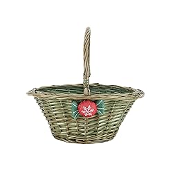 YAHUAN Woven Wicker Basket with Folding