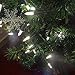 Lalapao Solar Powered String Lights M5 100 LED Clear Mini Fairy Christmas Outdoor Decor Lighting for Outside Indoor Xmas Tree Garden Path Patio Lawn Holiday Bedroom Wedding Decorations (White)