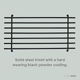 simplywire Trivet Heat Resistant Kitchen Worktop Protector Large Black view 5