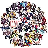 Laptop Stickers for Superheros[100pcs], Cool Vinyl Cartoon Comics Sticker for Hydro Flasks Water Bottles Laptop Luggage Helmet Skateboard Macbook iPad iPhone - Graffiti Decals for Kids Boys Teen