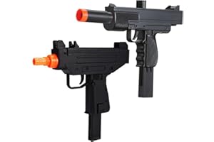 GoldenBall Airsoft M36 & Mini Uzi Spring 230 FPS pring Airsoft Pistol Combo- Black