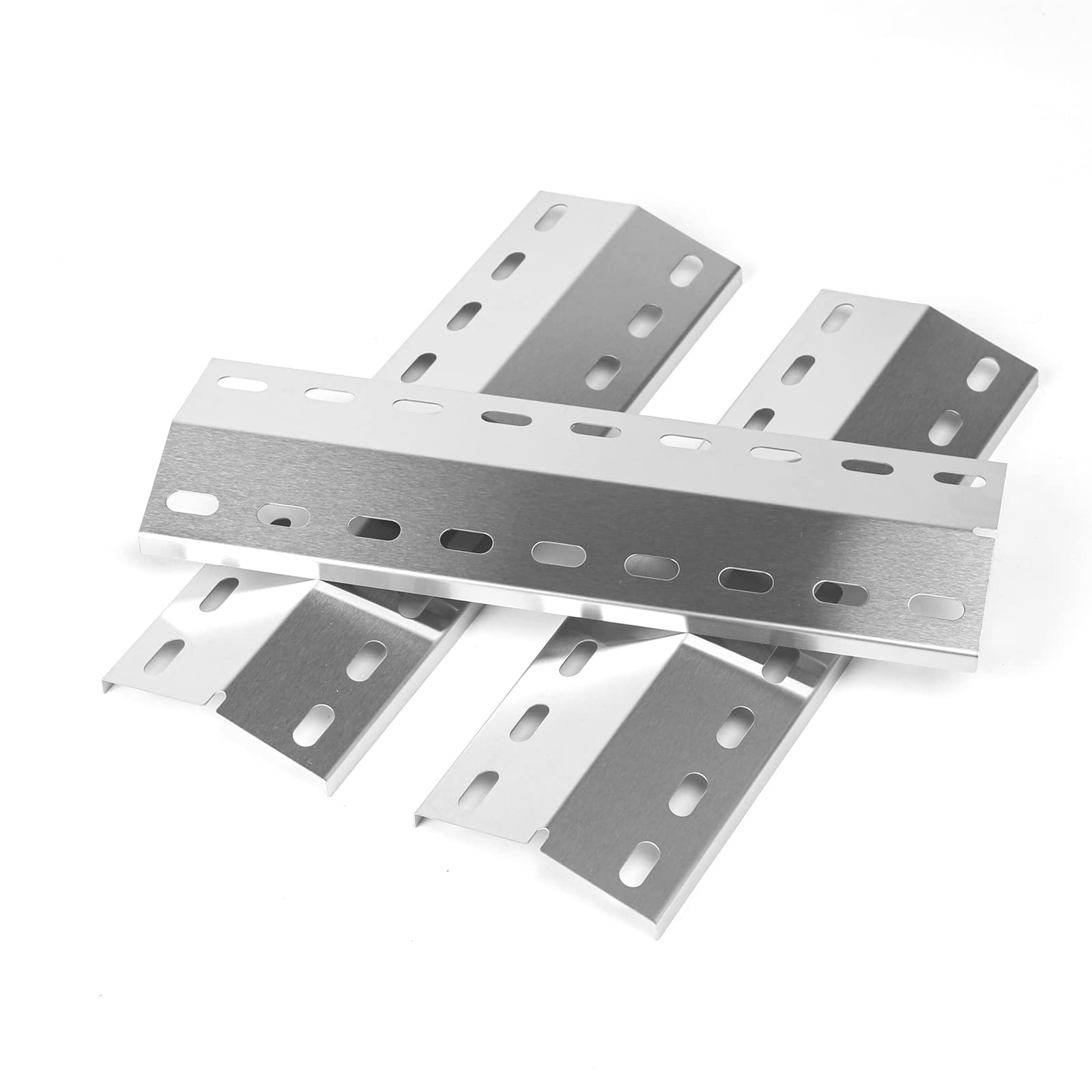 GFTIME 39.5 x 12.5cm Stainless steel Universal Burner Cover Spare Parts for Enders Kansas 3 & 4, Landmann Triton 3.1, Landmann Avalon, Campingaz Woody 3 LX, Landmann 12739, 3 pcs.