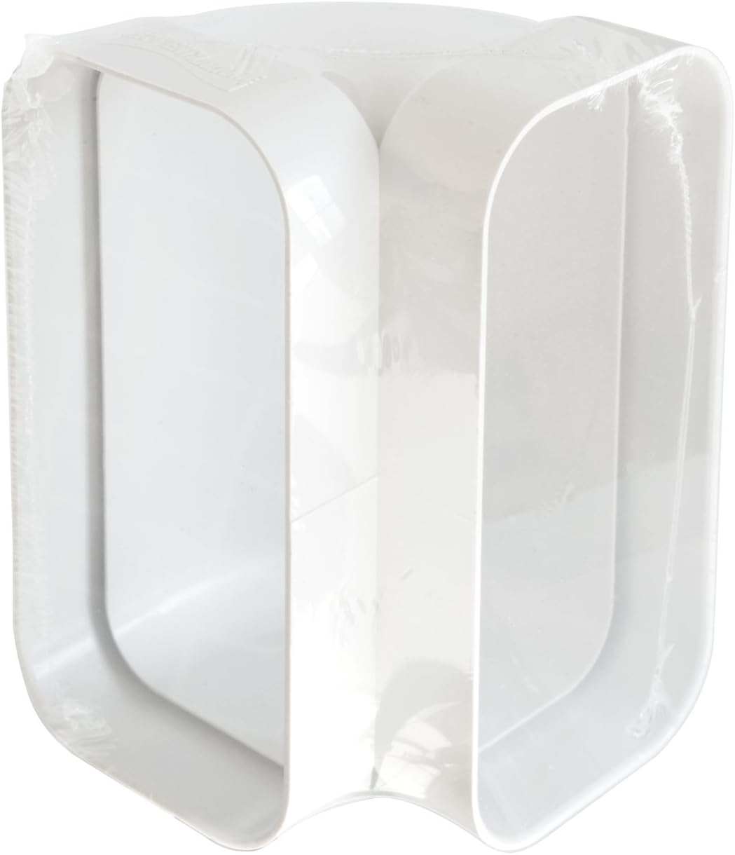 The Ventilation ccv157b Vertical Curve in ABS for Tube Rectangular 150 x 70 mm, Bianco, 150x70 mm - Image 3