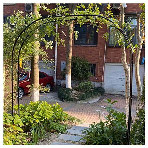 YYQ SHOP Metall Torbogen Rosenbogen Rankhilfe Schwarz/Grün Rankgitter Stabil Gartenbogen für Kletterpflanzen Garten…