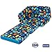 MallBest Kids Sofas Children's Sofa Bed Baby's Upholstered Couch Sleepover Chair Flipout Open Recliner（Blue/Jungle）