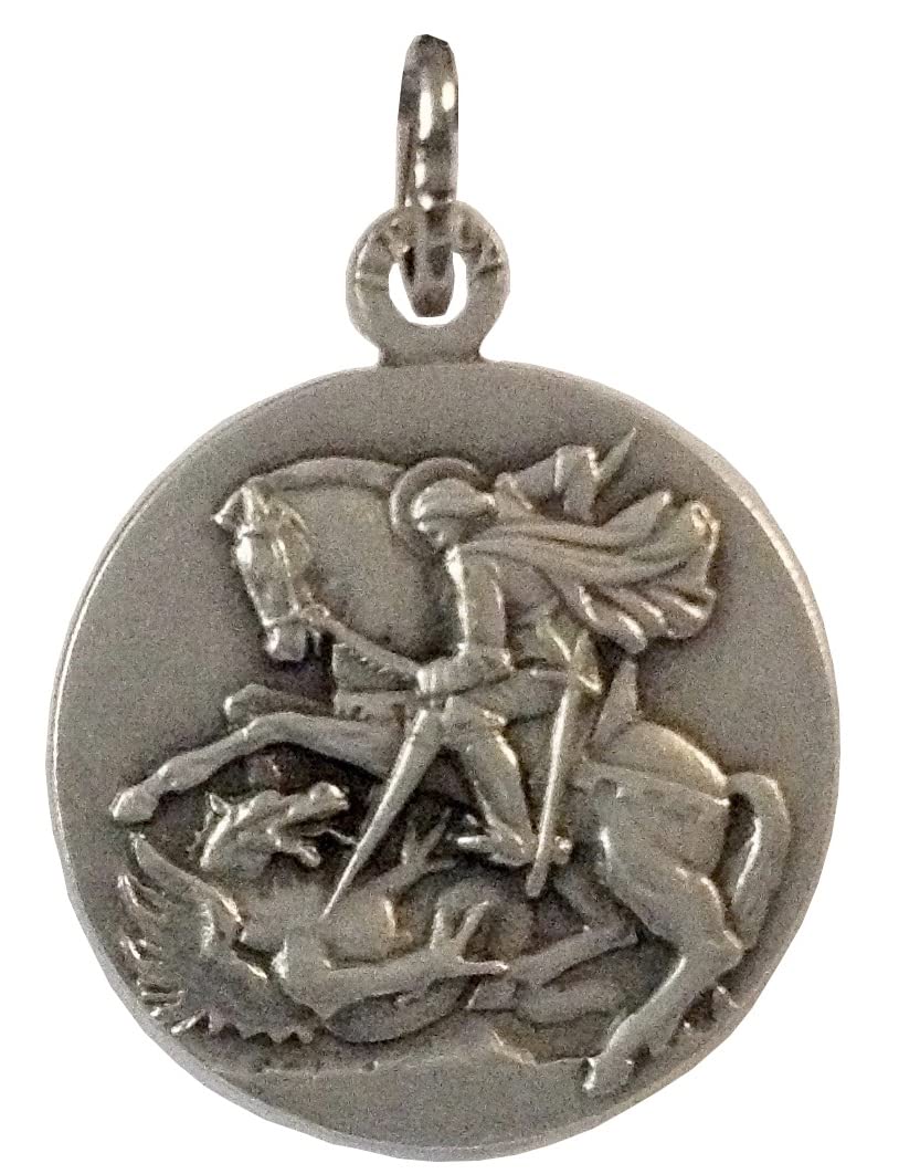 I G J SAINT GEORGE MARTYR MEDAL - THE PATRON SAINTS MEDALS - 100% MADE IN ITALY