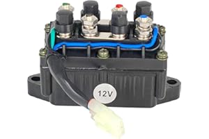 EZROAD 12V Winch Solenoid Universal Relay Switch 0409-066 0436-700 1436-066 Compatible with Arctic Cat Warn 2005-16, Bearcat Pantera 7000 XT 2016-19 Snowmobile ATV 1436-805 1436-970 1436-187 6639-894