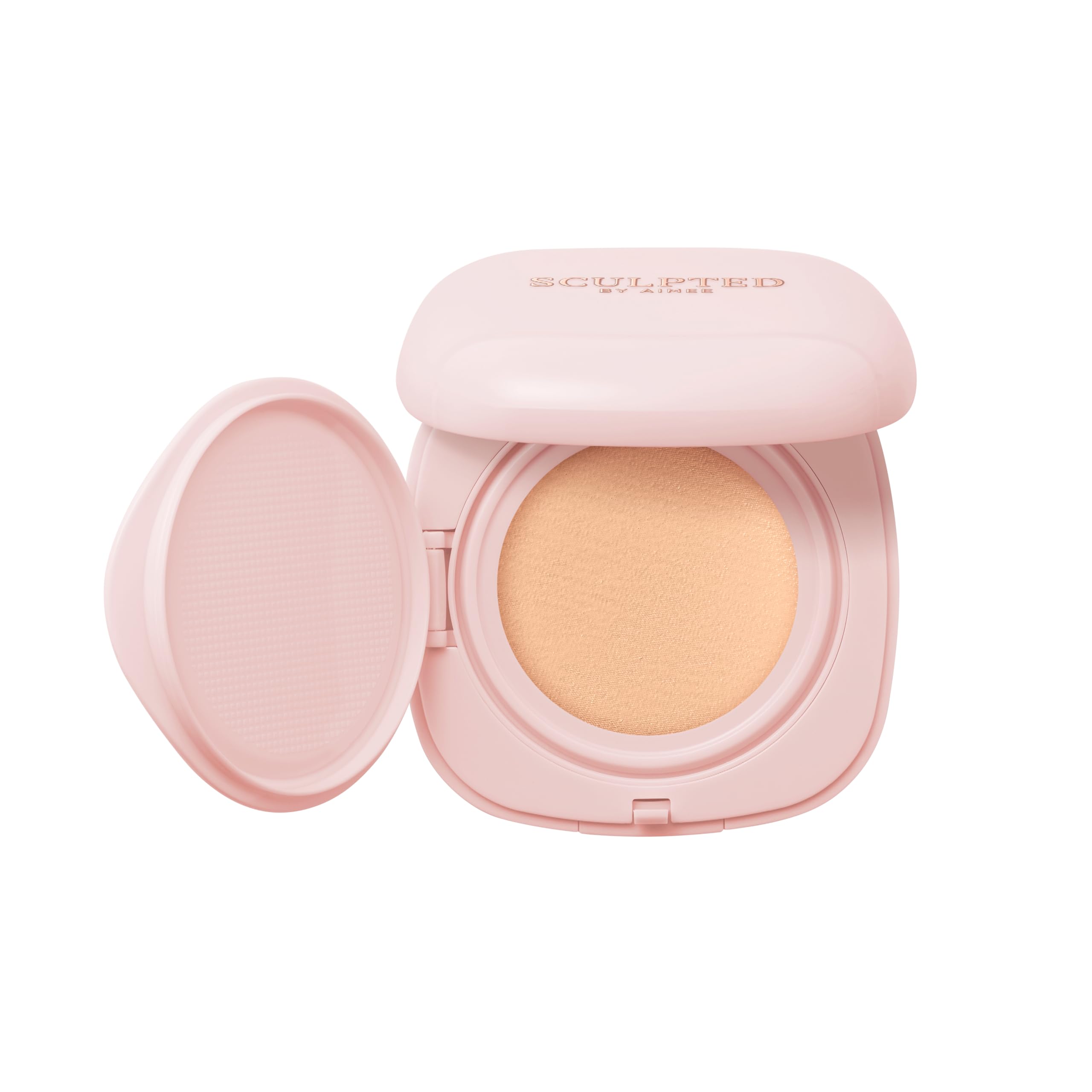 Cream Cushion Foundation from Sculpted by Aimee – Vegan, Buildable & Refillable Base, Soft Cushion Applicator & Mirror with SPF 30, Niacinamide, Vitamin E, and Bio-Technology