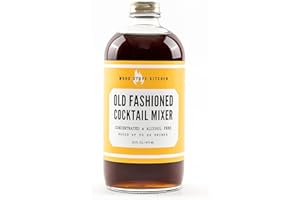 Wood Stove Kitchen - Old Fashioned Mix | Cocktail Mixers - Craft Syrup for True Connoisseurs with Natural Unique Flavors - Concentrated&Alcohol Free Aromatic - Gentian Root, Orange & Cinnamon, 16oz