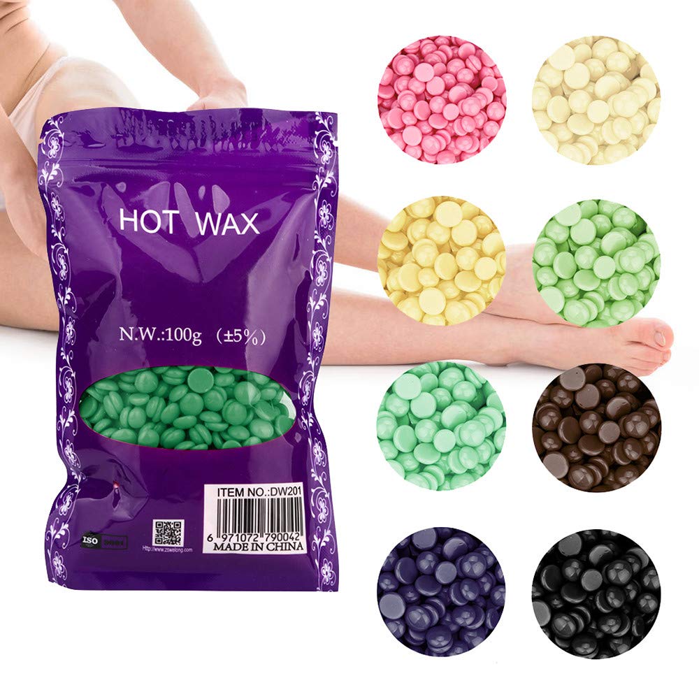 DDLmax Hard Wax Beans Hair Removal At Home Waxing for Women Men Sensitive Skin Full Body Face Eyebrow Leg