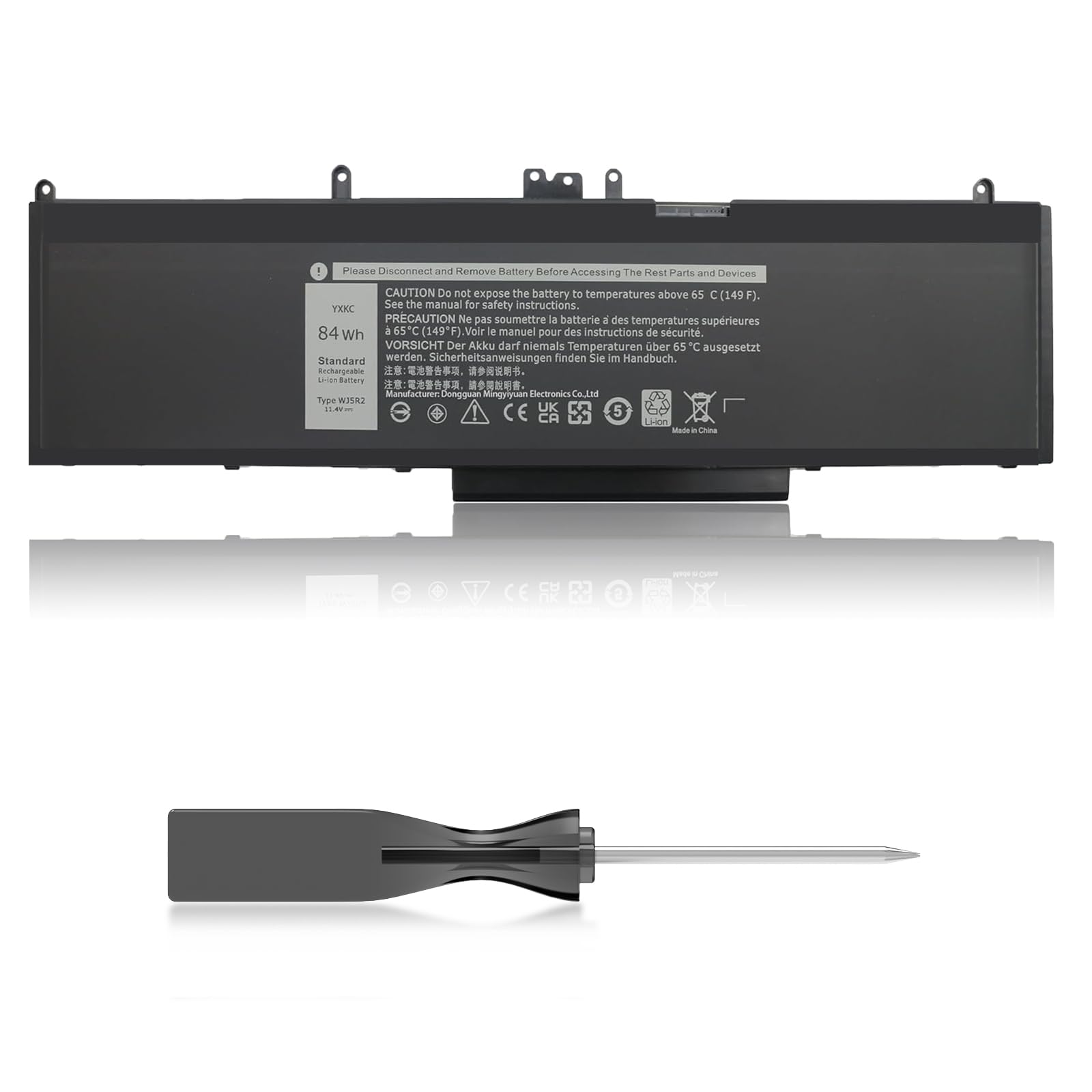 YXKC WJ5R2 Laptop Battery Replacement for Dell