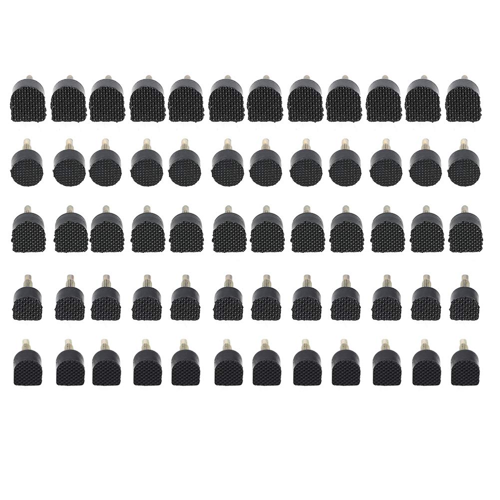 Heel Tips for High Heels, 30pairs/60pcs U Shaped Heel Tip Taps Heel Cap Replacement Shoe Repair Stiletto Dowel for Women Lady Girls, Black(9x9mm, 10mm, 9x10mm, 10x11mm, 10.5x12.5mm)