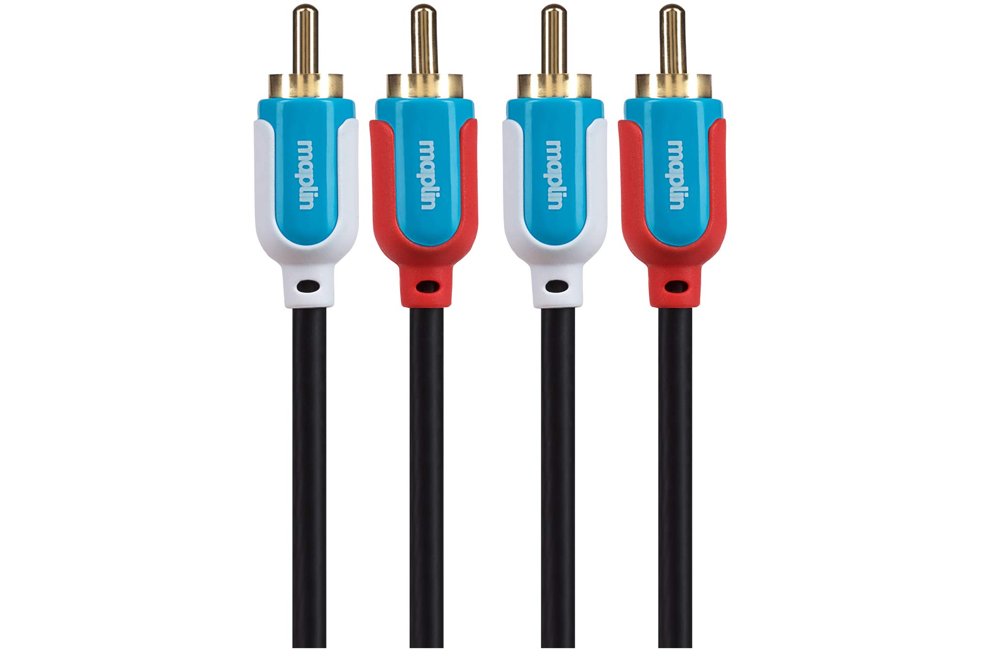 Maplin Twin RCA Phono to Twin RCA Phono Cable, 3m