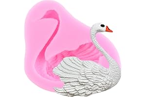 YIHUOMOLDS Swan Silicone Molds Beautiful Swan Fondant Mold for Cake Decorating Cupcake Topper Chocolate Candy Gum Paste Polym
