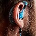 Waterproof Sports Earbuds w/Flexible Ear Hooks - IPX8 Waterproof/Water Resistant, Adjustable Swivel Design & 4 Sets of Silicone Gel Ears - Fully Sweat, Rain, Mud, & Water Proof