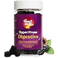 Fungiments Super Prune Gummies- Gentle Laxative for Debloating and Constipation Relief - Prunes, Turkey Tail Mushrooms, Fiber, Rhubarb, Ginger, Chamomile (30 Mushroom Gummies)