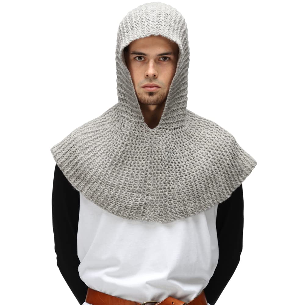 SIC HOODS Knights Chainmail Hood Helmet Coif Cosplay Costume Larp Armor Reenactment Role Play
