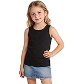 ZFZDRen 2T-12Y Baby Toddler Girl Tank Tops Sleeveless Undershirt Kids Solid Color Shirt Casual Tee