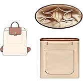 GIVLEFLY Backpack Organizer Insert & Liner with Cup Holder and Umbrella Holder, Compatible with Longchamp Le Pliage Original Backpack, Multiple Pockets Bag Divider & Shaper, Beige