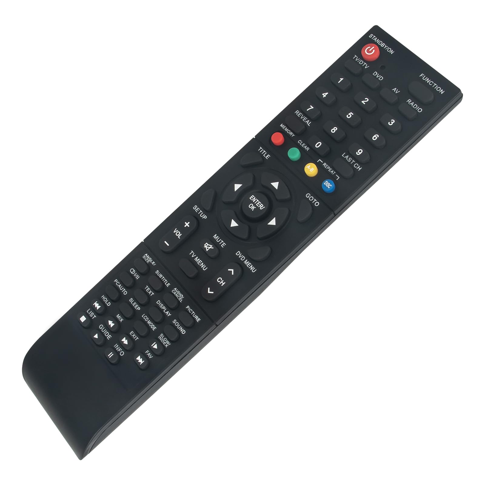 VINABTY Replace Infrared Remote Control Fit for Bush BTVD31187S2 LCD Tv BTVD91186B BTVD91216B