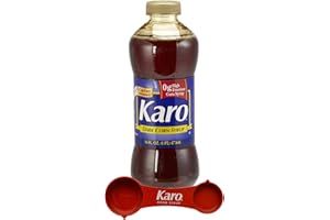 Karo Dark Corn Syrup, 16 Fluid Ounce Bottle, Gluten Free, with Karo Measuring Spoon